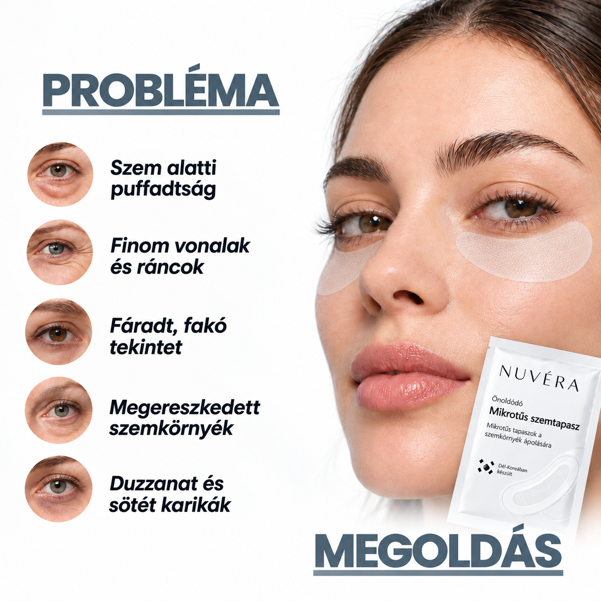 NUVÉRA Mikrotűs szemkörnyékápoló tapasz